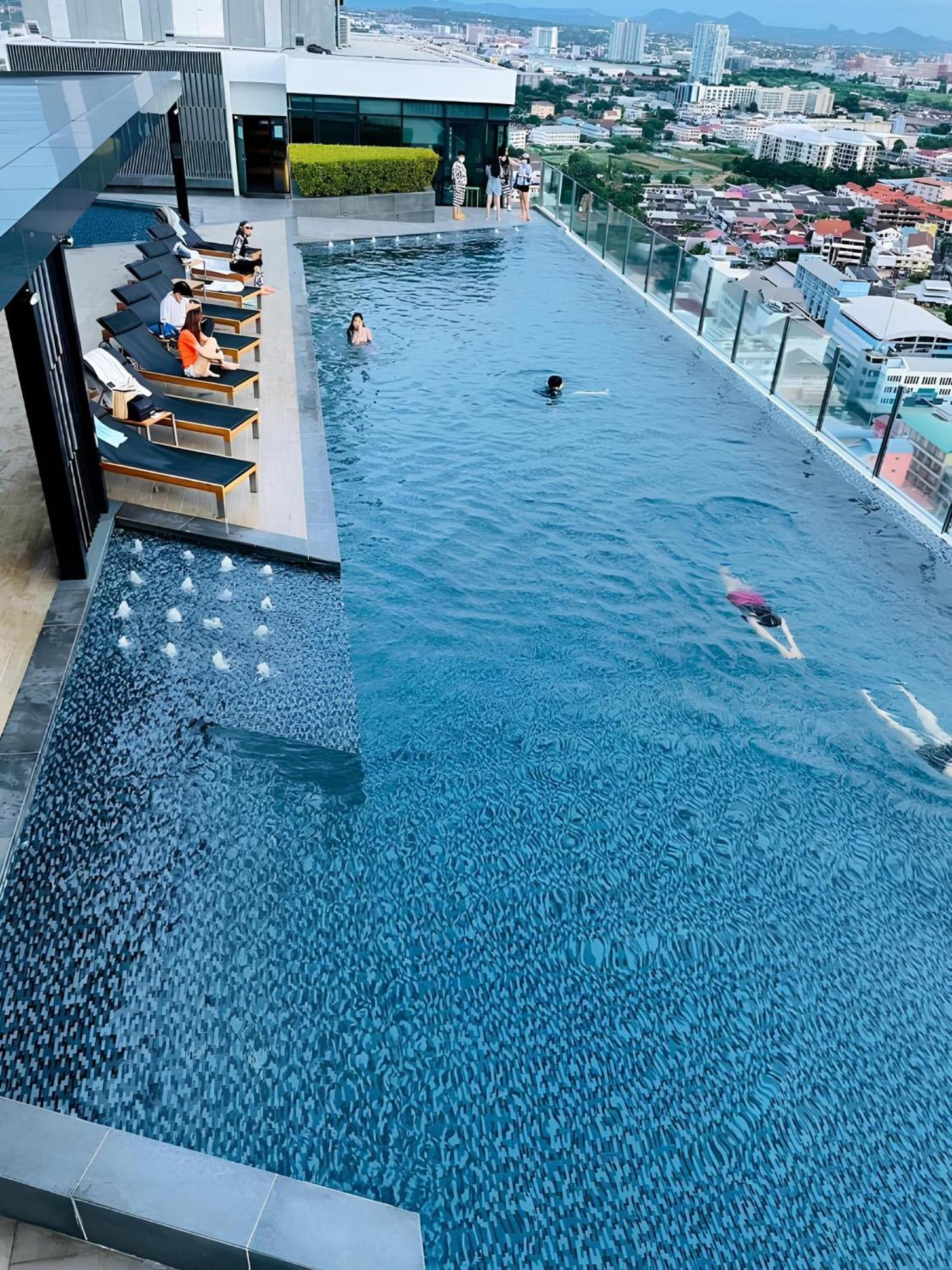 Great Location With Infinity Pool - Central Pattaya Leilighet Eksteriør bilde